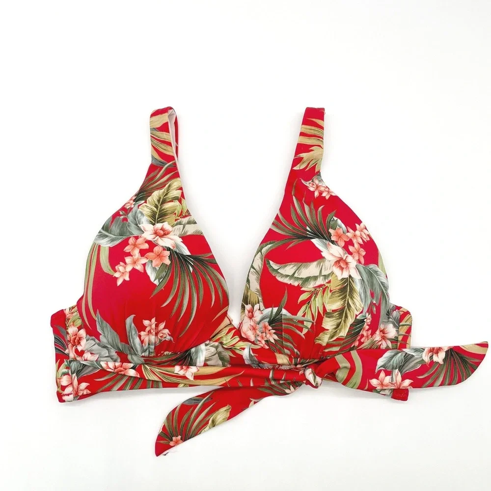 Shade Shore Bikini Top Size 36B Tropical Resort Coastal Swim Vacation Pinup Pool